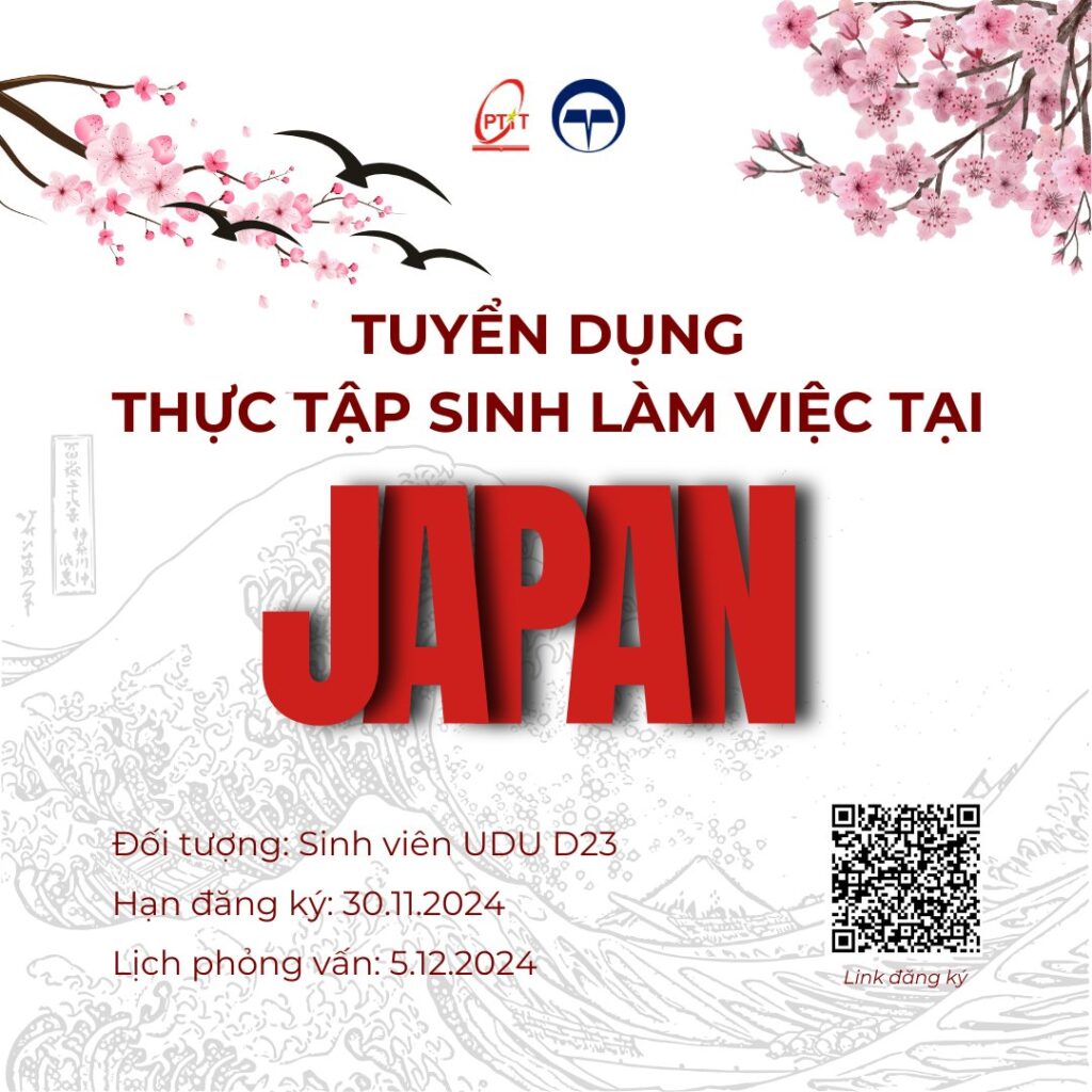 Tuyển chọn sinh viên CNTT thực tập tại công ty Nhật Bản