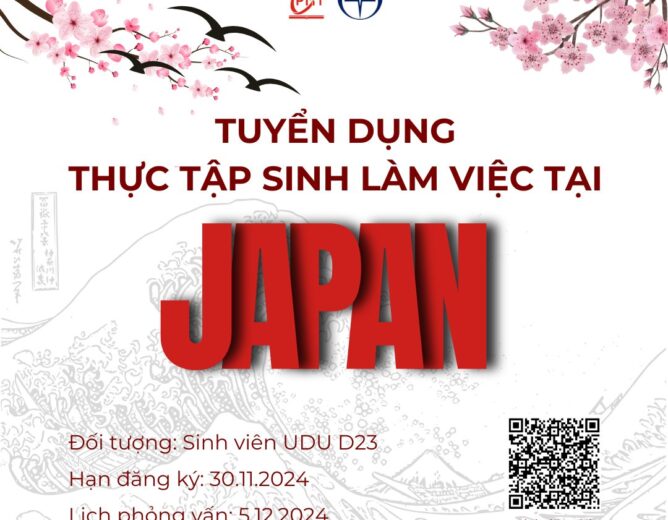 Tuyển chọn sinh viên CNTT thực tập tại công ty Nhật Bản