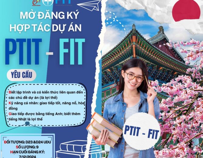 Mở đăng ký tham gia chương trình giao lưu PTIT x FIT!