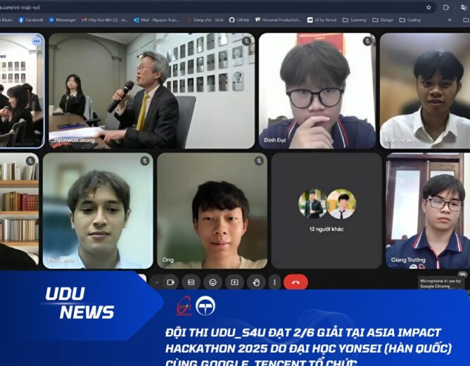 UDU_S4U – Đại diện duy nhất của Việt Nam xuất sắc đạt 2/6 giải tại Asia Impact Hackathon 2025