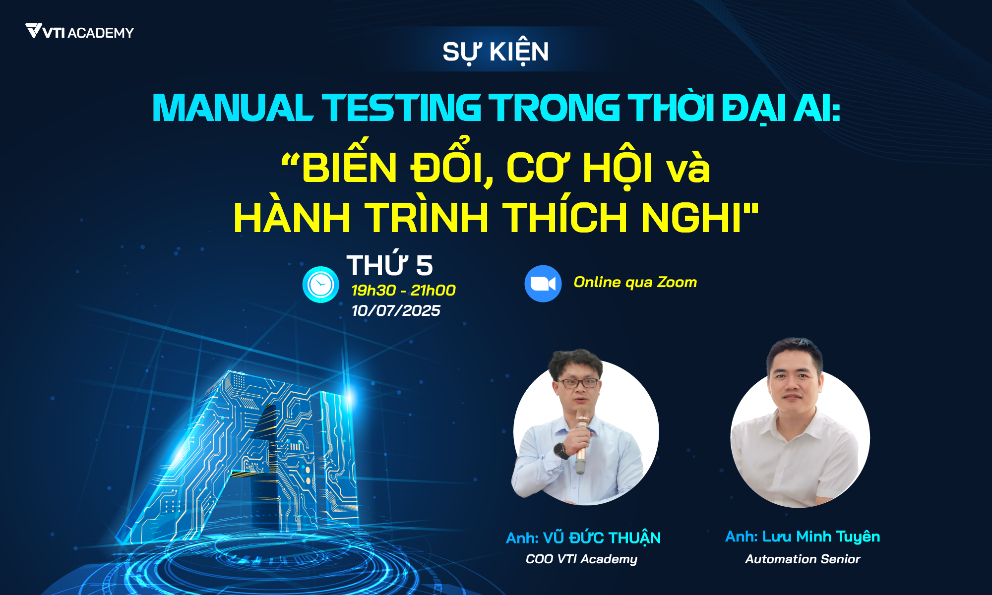 [Hỗ trợ truyền thông] Sự kiện “Manual Testing trong thời đại AI: Biến đổi – Cơ hội – Hành trình thích nghi”
