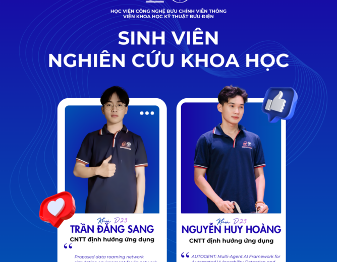 Chúc mừng sinh viên chương trình Công Nghệ Thông Tin Định Hướng Ứng dụng – PTIT có bài báo khoa học được chấp nhận tại hội thảo năm 2025