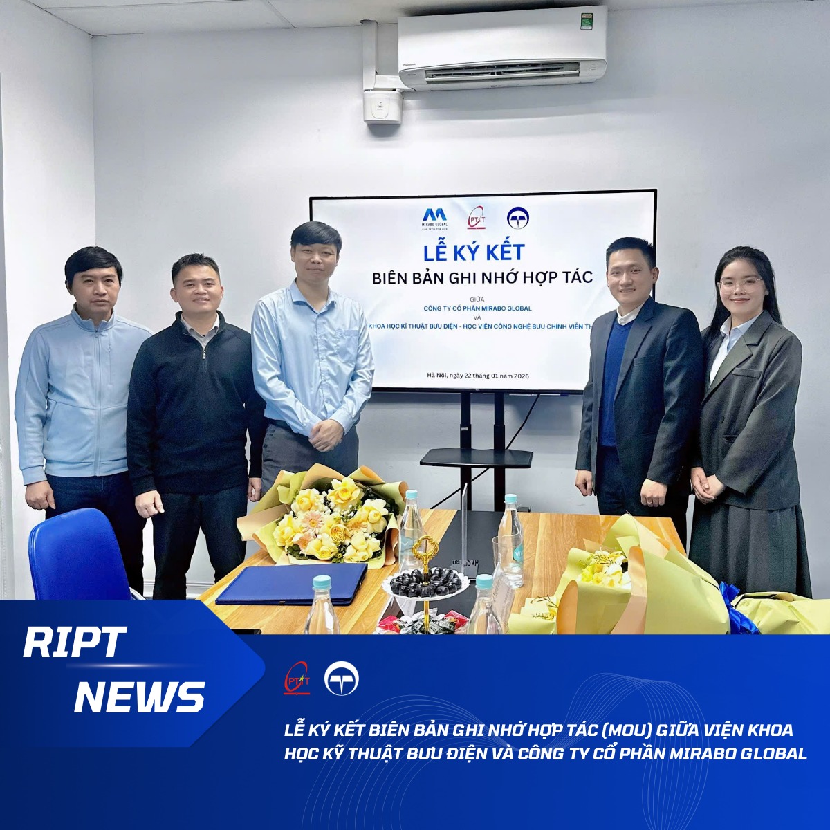 RIPT & Mirabo Global chính thức ký kết Biên bản ghi nhớ hợp tác (MOU) – Mở ra cơ hội hợp tác đào tạo và phát triển nguồn nhân lực công nghệ