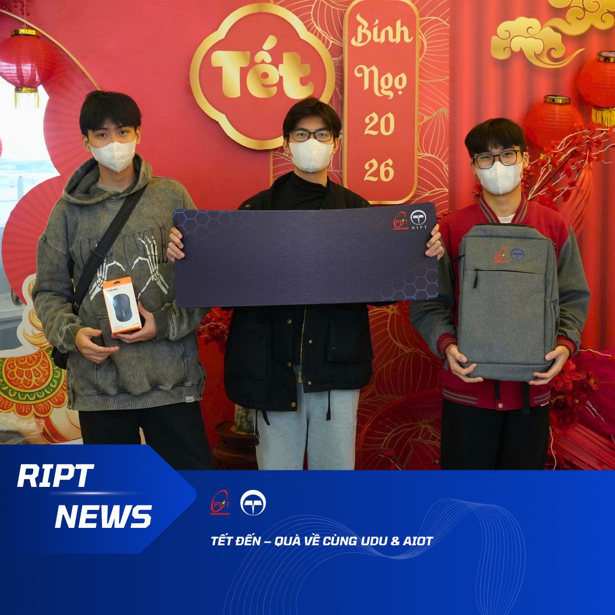 Lan toả không khí Tết – Gửi trao yêu thương đến sinh viên UDU & AIoT