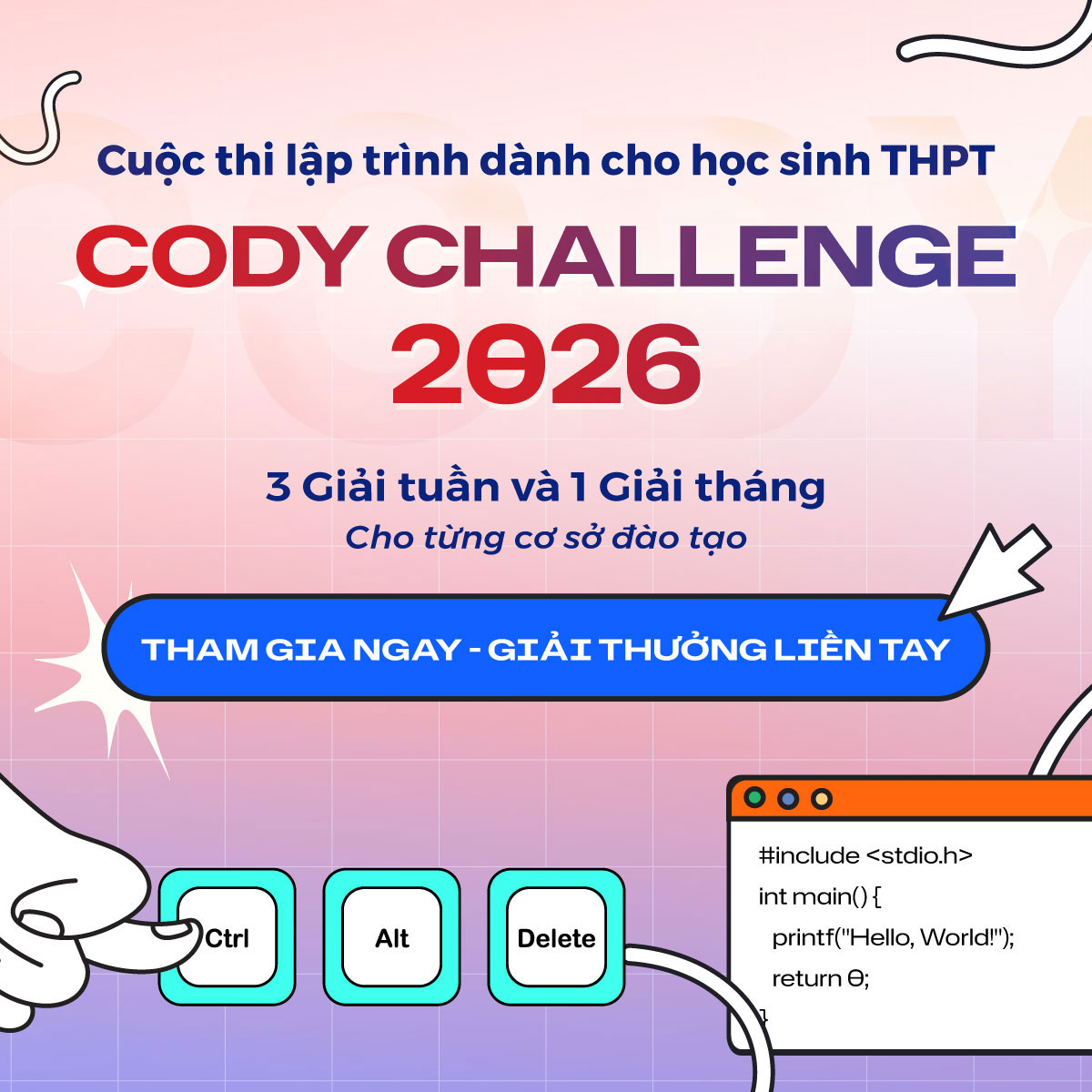 CODY CHALLENGE 2026 – Sân chơi lập trình dành cho học sinh THPT trên toàn quốc