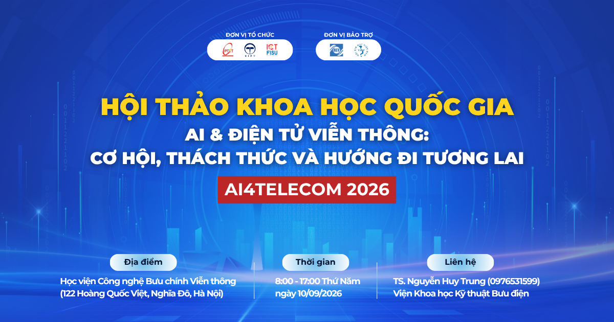 Thư mời tham dự Hội thảo Khoa học Quốc gia AI4TELECOM 2026